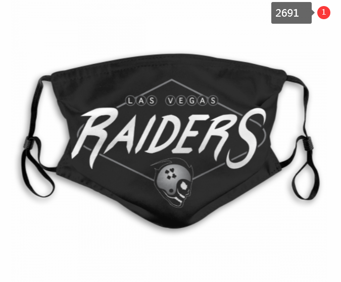 NFL Oakland Raiders #14 Dust mask with filter->nfl dust mask->Sports Accessory